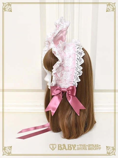 エリザベスボンネット クロ×オフシロ