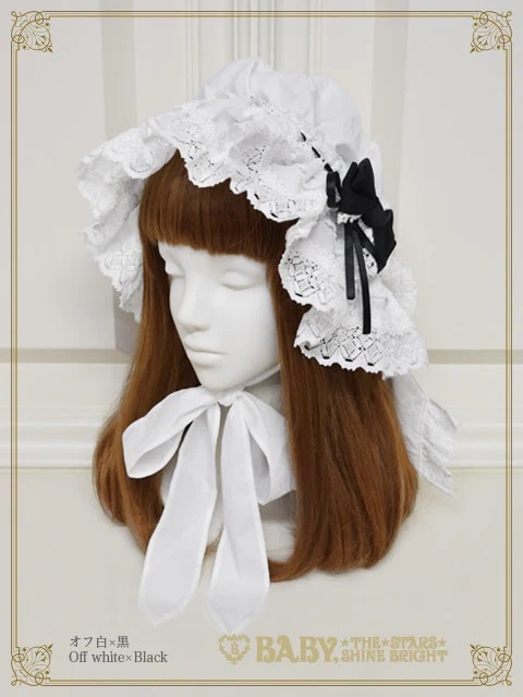 草原のお花摘みの少女マザーボンネット オフシロ×クロ