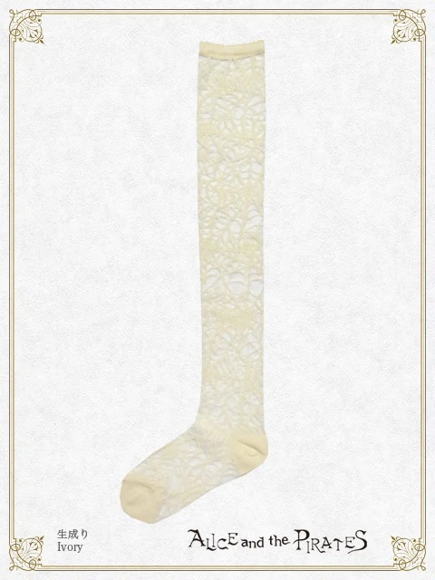 A/P蜘蛛の巣シースルーオーバーニーソックス キナリ