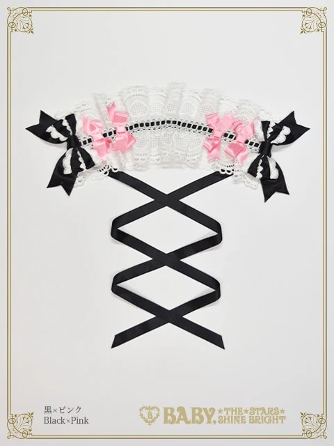 Creamy sweet macaronヘッドドレス クロ