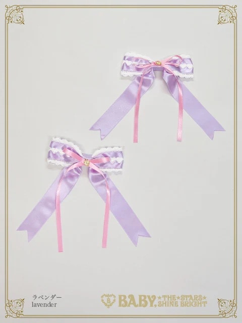 Creamy sweet macaronクリップ ラベンダー