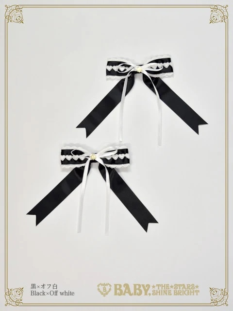 Creamy sweet macaronクリップ クロ×オフシロ