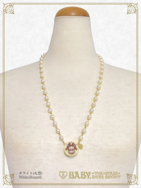 Love Chocolateネックレス 丸型/ホワイトチョコ