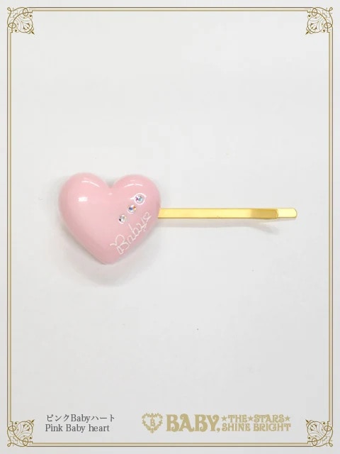 Love Chocolate ヘアピン Babyハート/ピンク