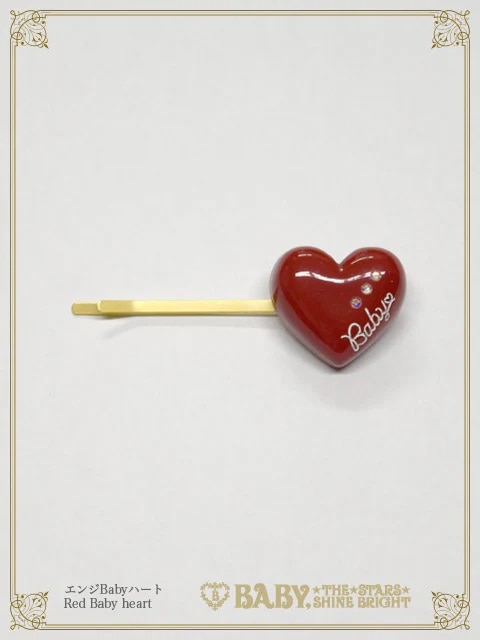 Love Chocolate ヘアピン Babyハート/赤