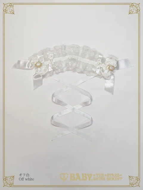 Floral Lacy elegantヘッドドレス オフシロ