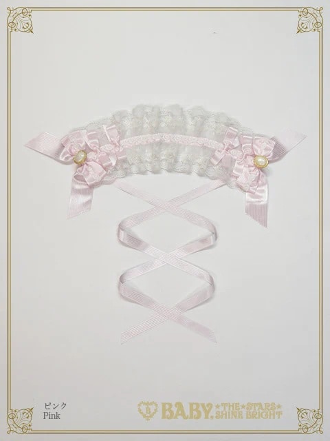 Floral Lacy elegantヘッドドレス ピンク