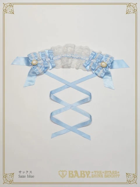 Floral Lacy elegantヘッドドレス サックス