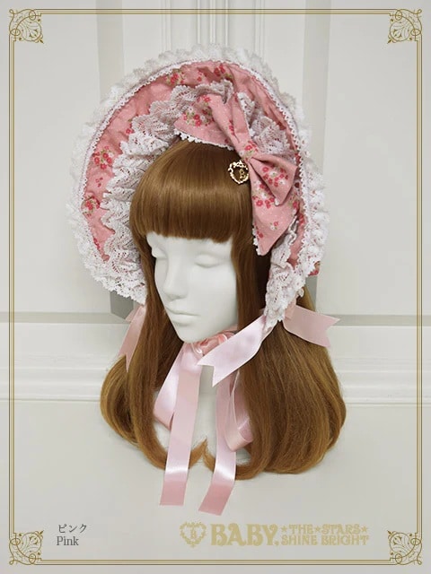 Petit Bouquet Catherineボンネット ピンク