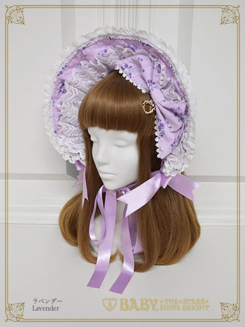 Petit Bouquet Catherineボンネット ラベンダー