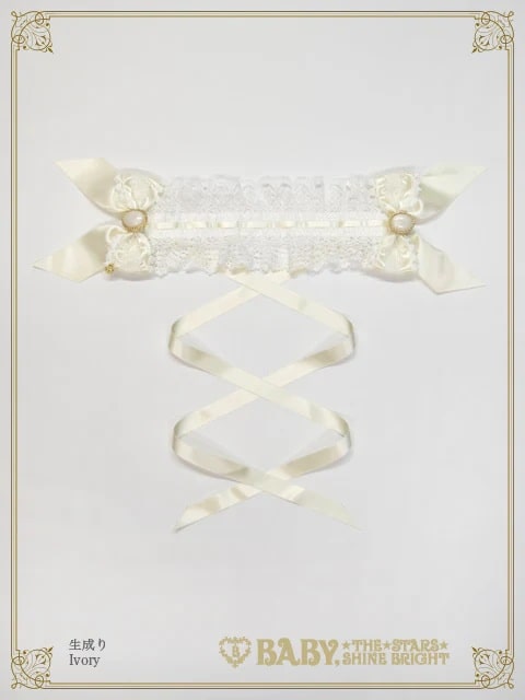 オーナメントジャガード庭園ヘッドドレス キナリ