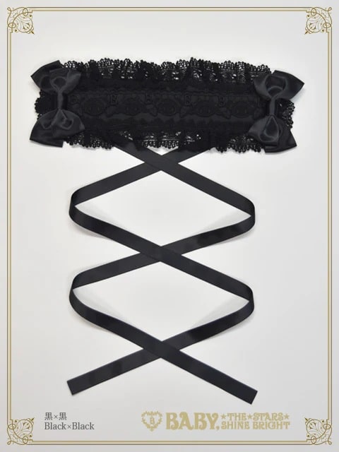 くみゃちゃんのLovely Paradeヘッドドレス クロ×クロ