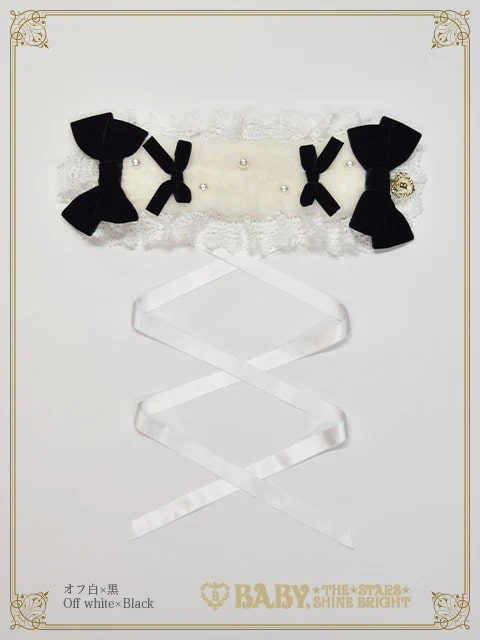 Ruban de Noёl Neigeヘッドドレス オフシロ×クロ