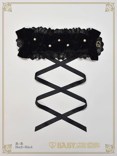 Ruban de Noёl Neigeヘッドドレス クロ×クロ