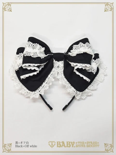 リリアンヌカチューシャ クロ×オフシロ