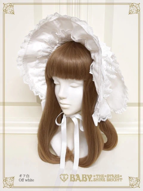 うさみみボンネット(オフシロ)｜ ベイビー、ザ スターズ シャイン