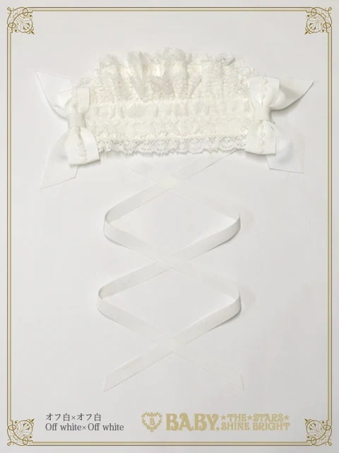 Creamy Ribbonヘッドドレス オフシロ