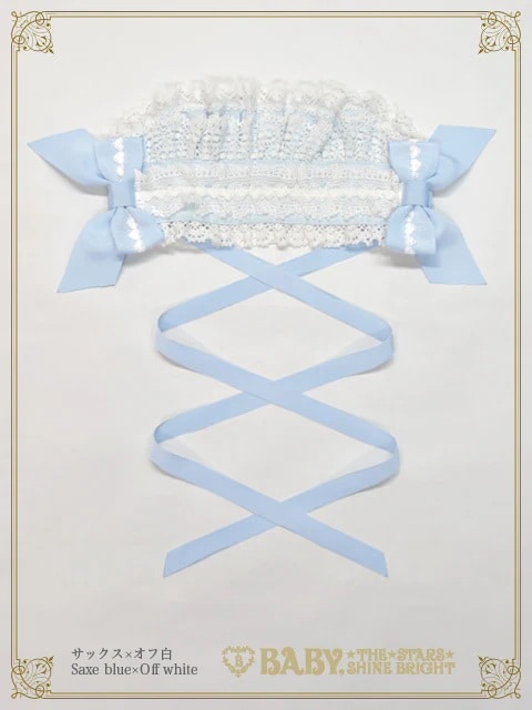 Creamy Ribbonヘッドドレス サックス