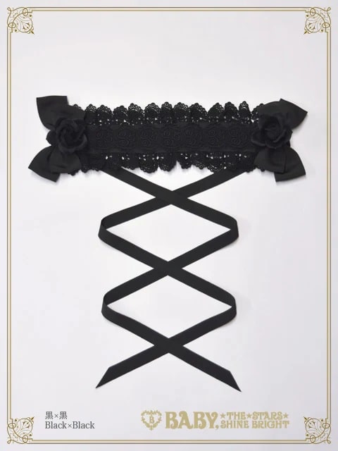 ロザリィ・ローズヘッドドレス クロ×クロ