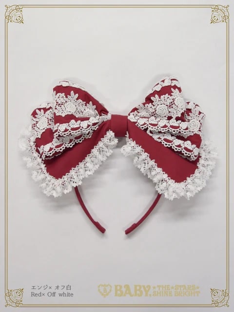 キャメロンカチューシャ（バーバリー） エンジ×オフシロ