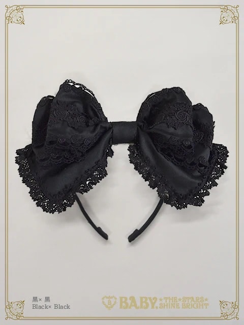 キャメロンカチューシャ（バーバリー） クロ×クロ