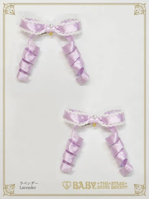 Eternal Ribbon Featheryリボンクリップ ラベンダー