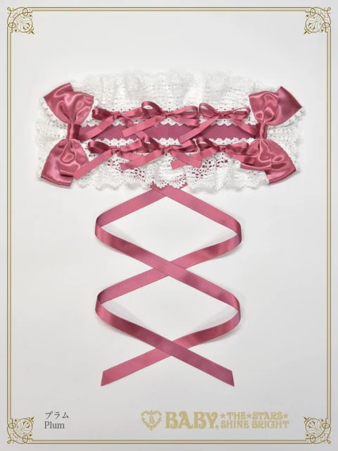 Confiture Ribbon ヘッドドレス プラム