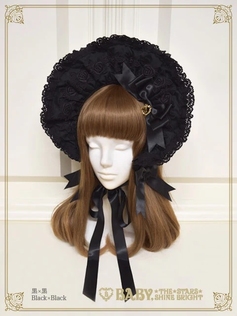 エリザベスボンネット クロ×クロ