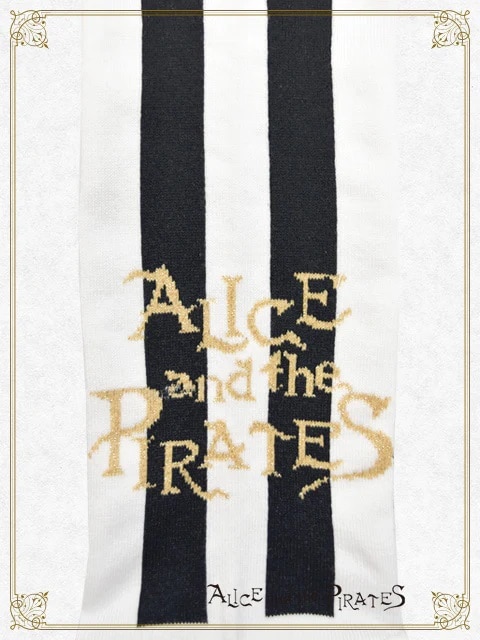 A/Pストライプオーバーニーソックス クロ×パープル