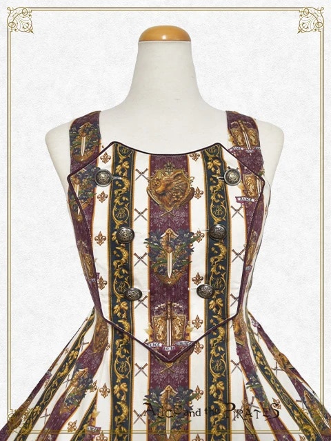 The Knights of St.Lily柄スカート The Knights of St. Lily Skirt by Alice and the Pirates