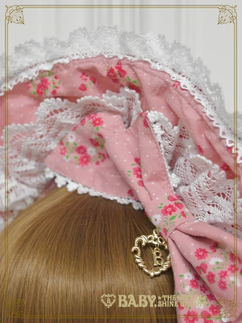 Petit Bouquet Catherineボンネット ピンク