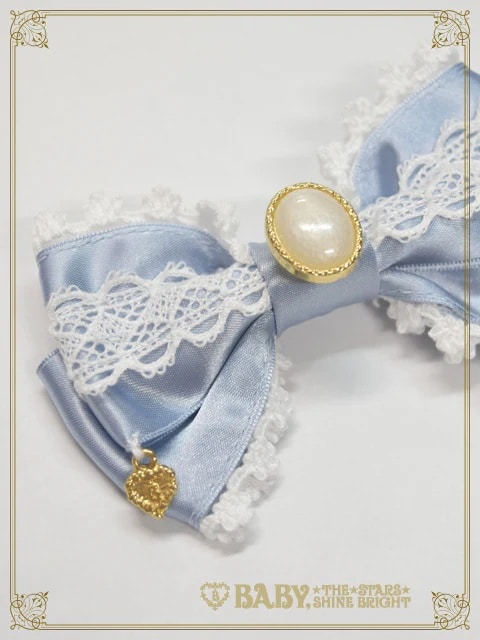 オーナメントジャガード庭園リボンクリップ オフシロ