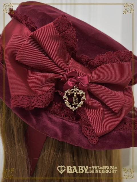 Mary Stuart別珍HAT エンジ