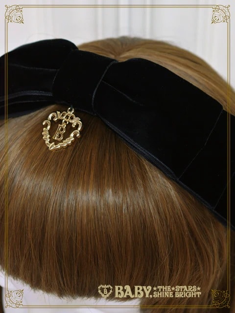 ベルベットリボンカチューシャ(エンジ)｜ ベイビー、ザ スターズ