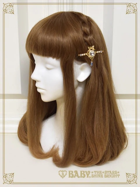 シャイニークリスタルヘアピン シルバー