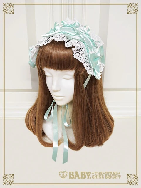 Confiture Ribbon ヘッドドレス オフシロ×ピンク