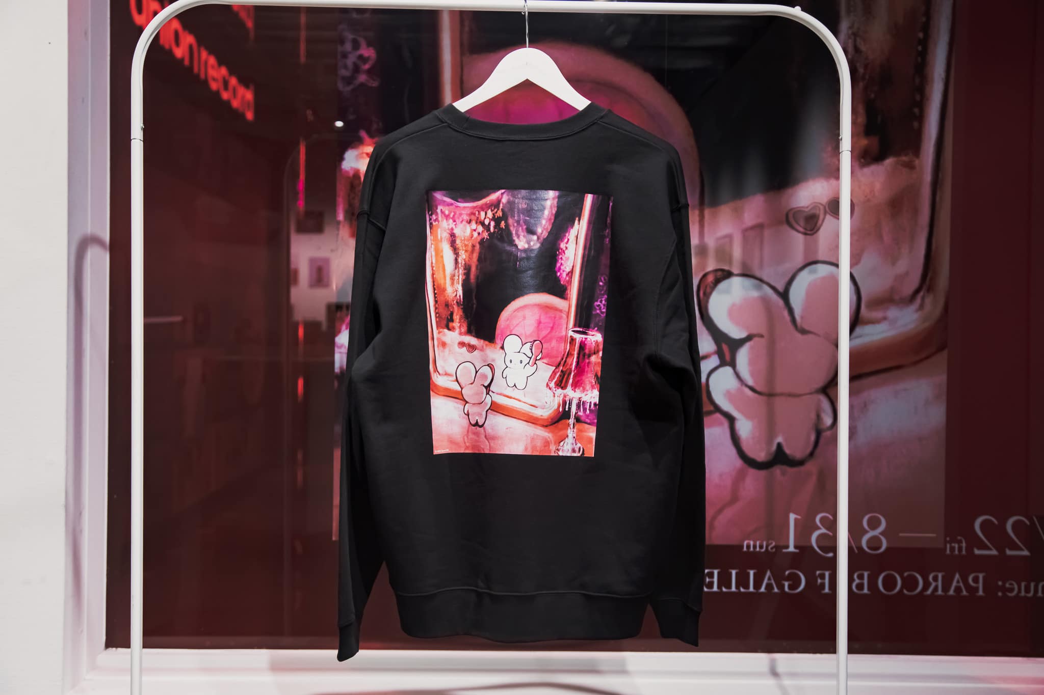 【受注商品】SIRIMIMI USAGI EXHIBITION｜スウェット（ブラック） S