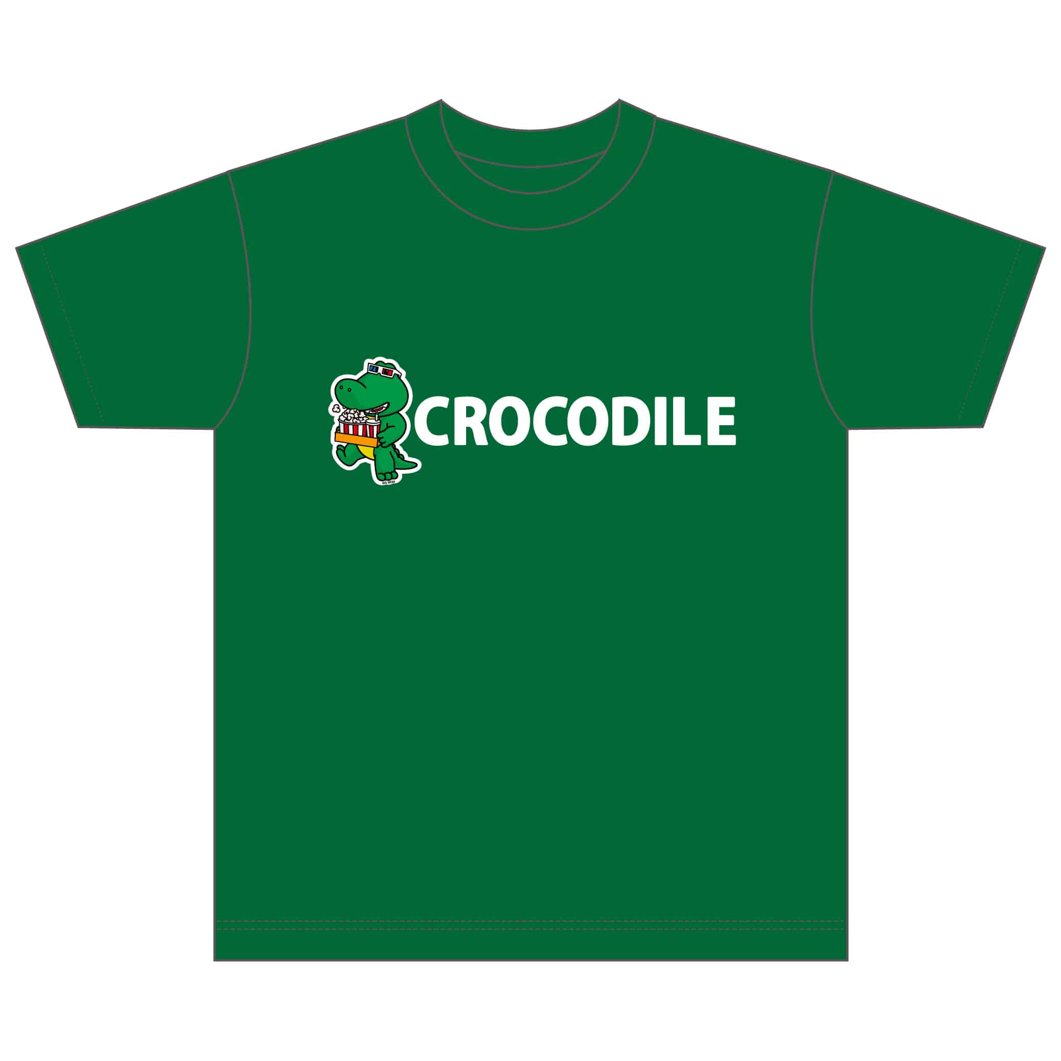 たべっ子どうぶつ THE MOVIE モフモフSHOP　Tシャツ わにくん グリーン S