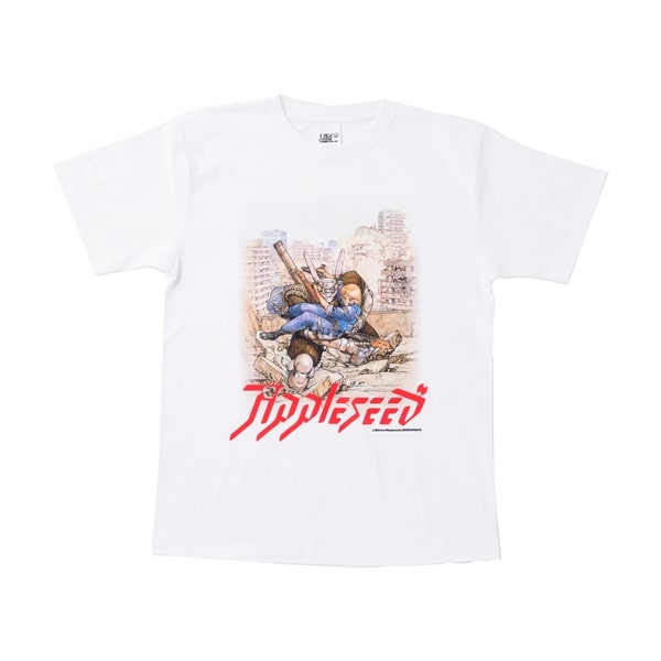 【The Exhibition of The World of Shirow Masamune】T-shirt APPLESEED White White US XS