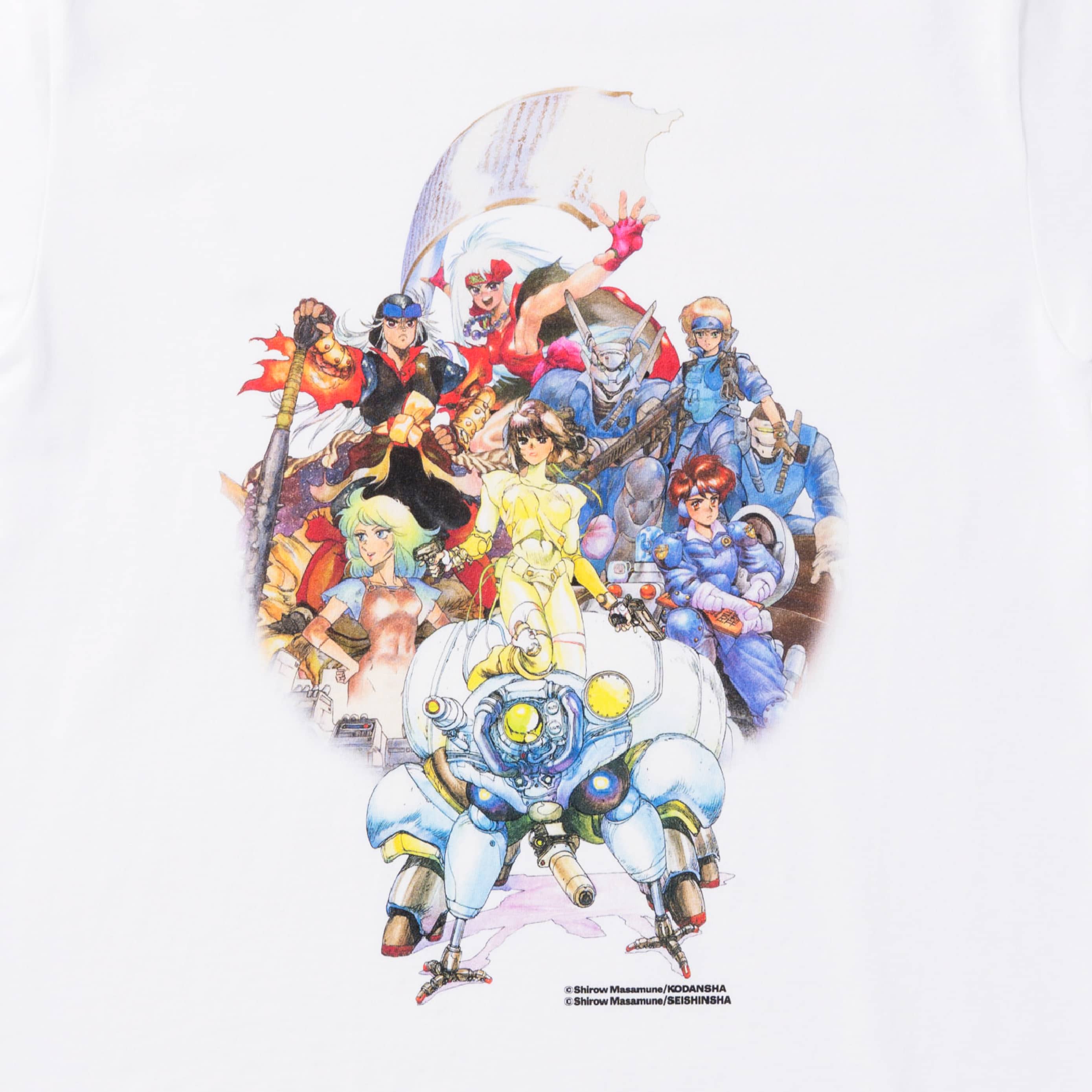 【士郎正宗の世界展】Tシャツ　集合 White M