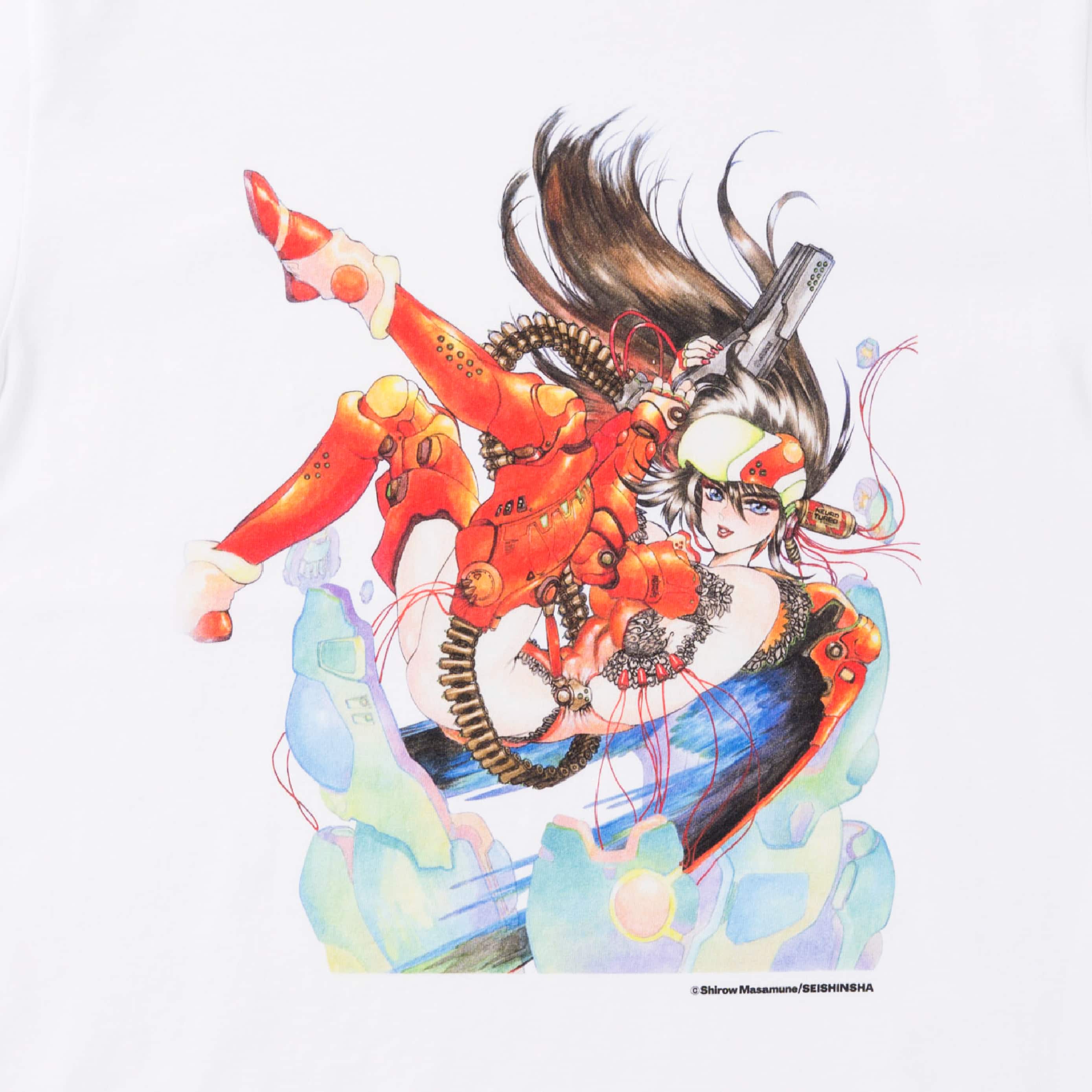 【士郎正宗の世界展】Tシャツ　イントロンデポ White M