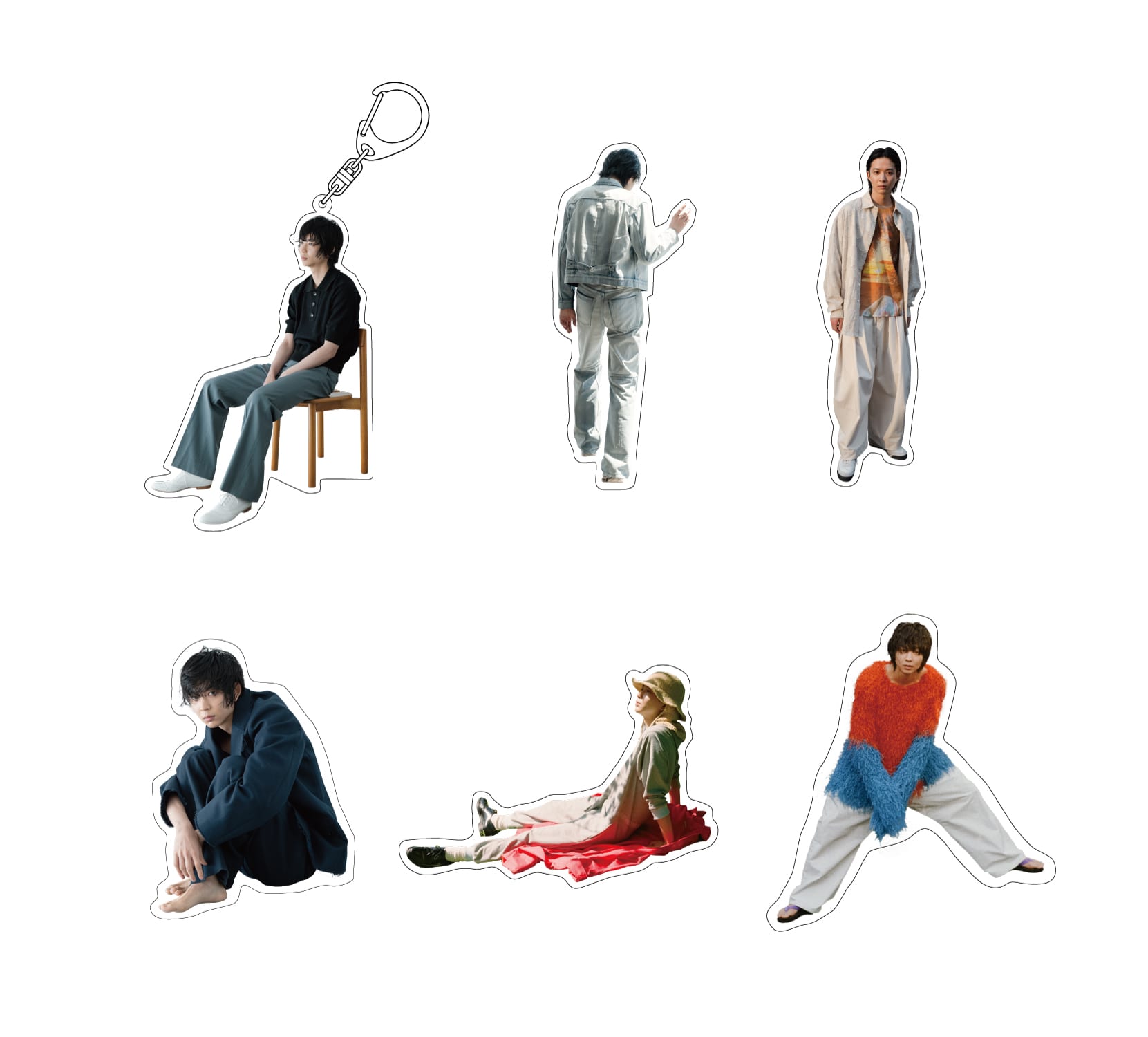 ZJINE/__side トレーディングアクリルキーホルダー