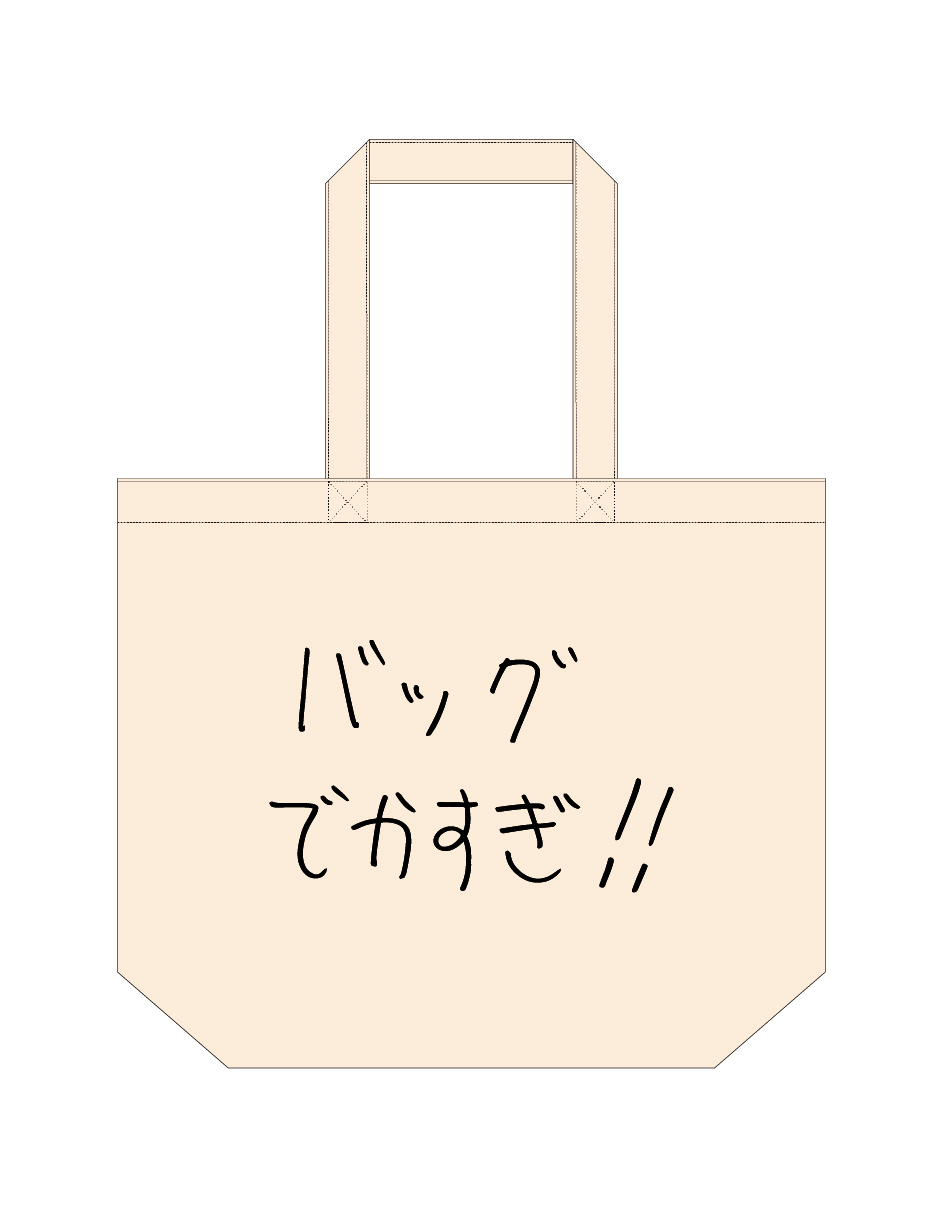 【現代美術作家・加賀美健の最近買ったもの。】デカトートバック