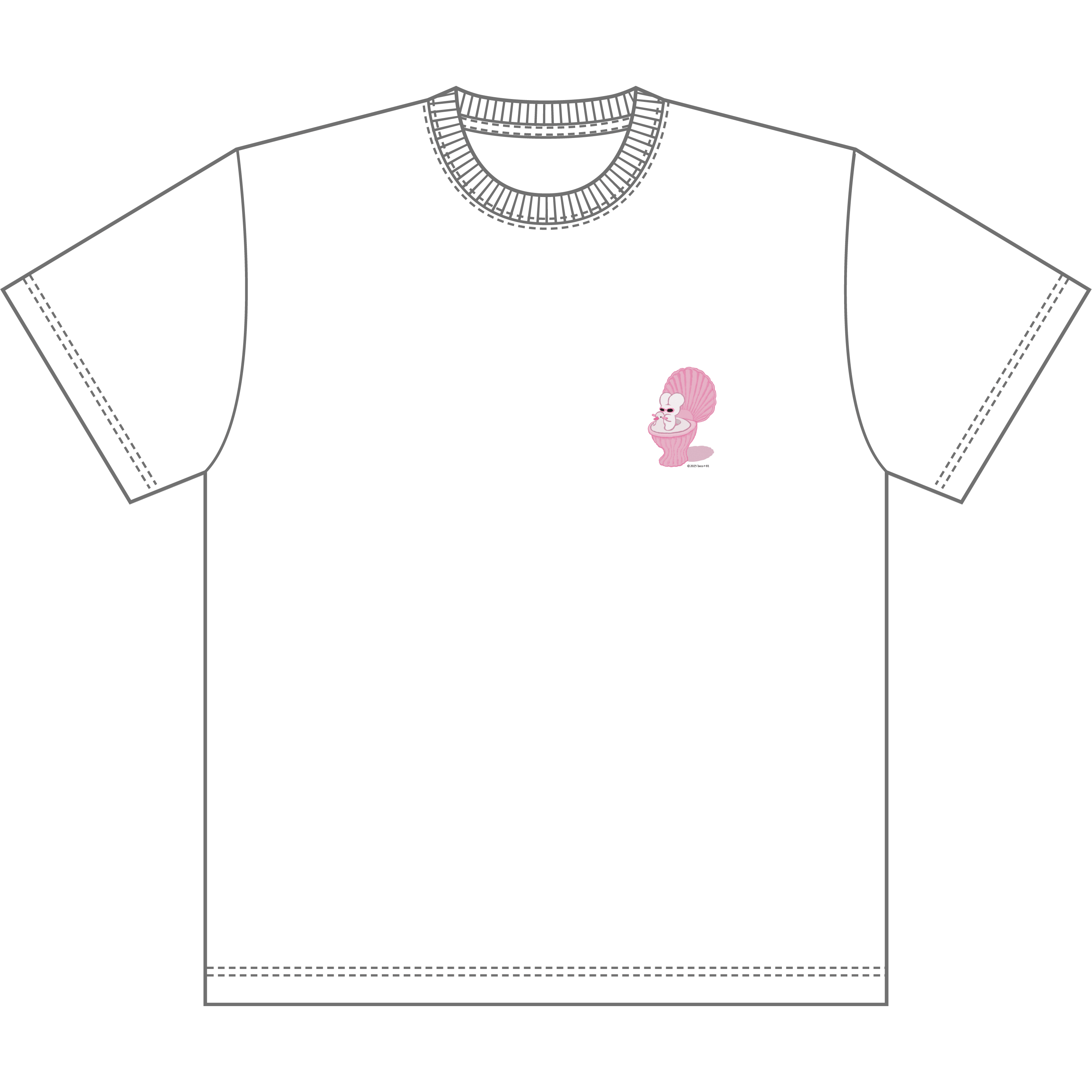 【受注商品】SIRIMIMI USAGI EXHIBITION｜Tシャツ（ホワイト） S