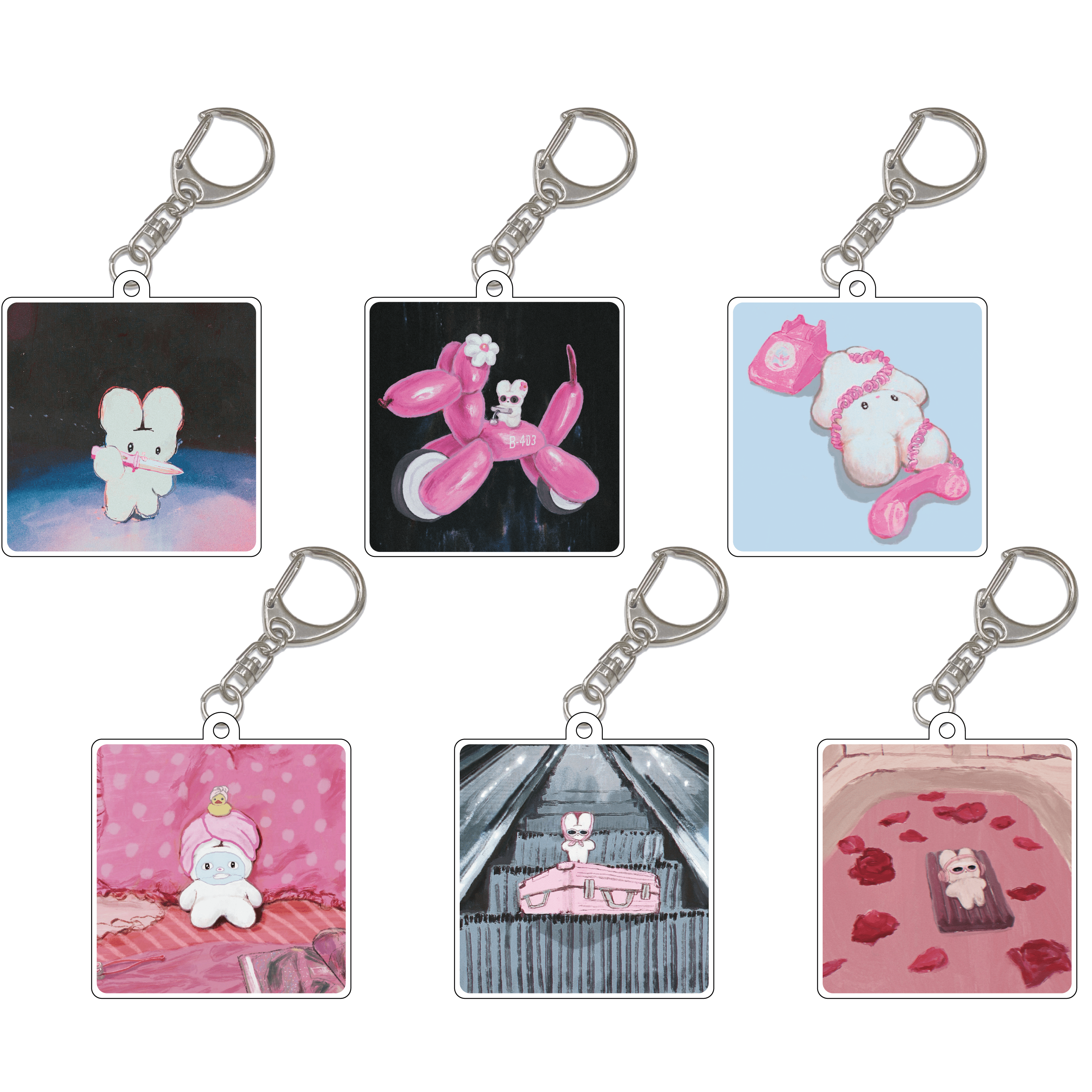 受注商品】SIRIMIMI USAGI EXHIBITION｜アクリルキーホルダー