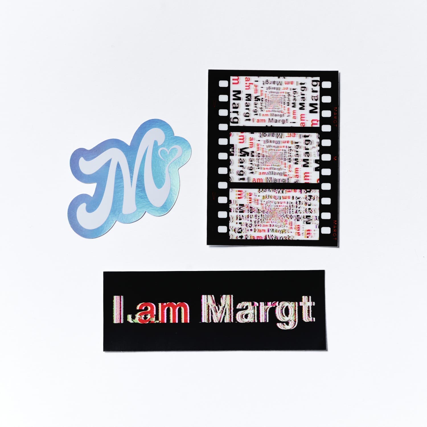 Margt 10th Anniversary Exhibition 「I am Margt」｜I am Margt ステッカーセット