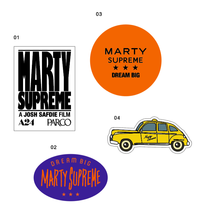 PARCO×A24「MARTY SUPREME」ステッカーセット