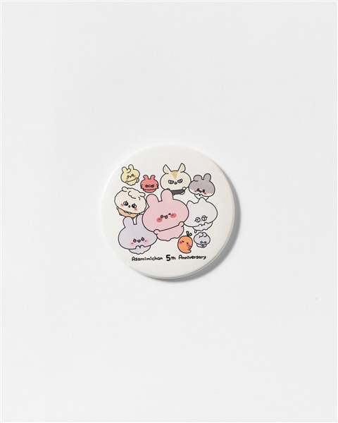 あさみみちゃん５周年-ありがとうさぎ！POP UP-｜缶ミラー