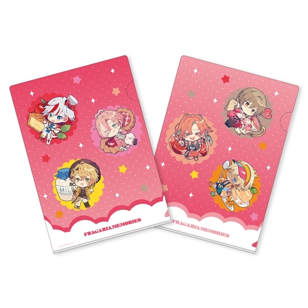 【フラガリアメモリーズ collaboration cafe】ミニクリアファイルセット RED