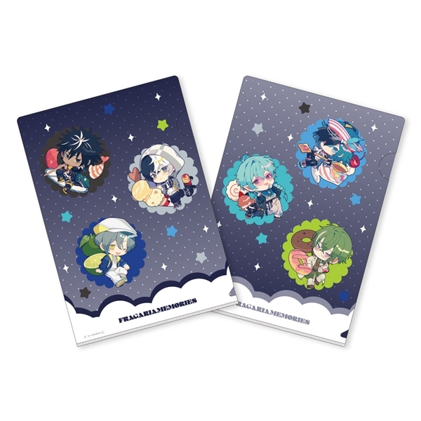 【フラガリアメモリーズ collaboration cafe】ミニクリアファイルセット（NOIRブーケ） NOIR